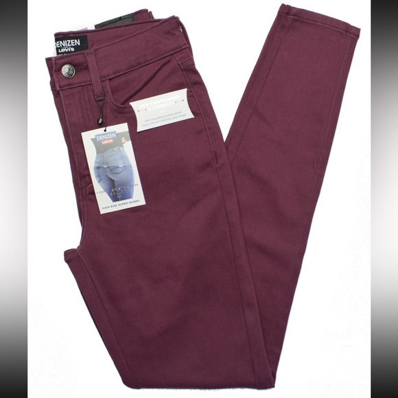 Levi's Deep Red High Rise Jeggings - Picture 2 of 2